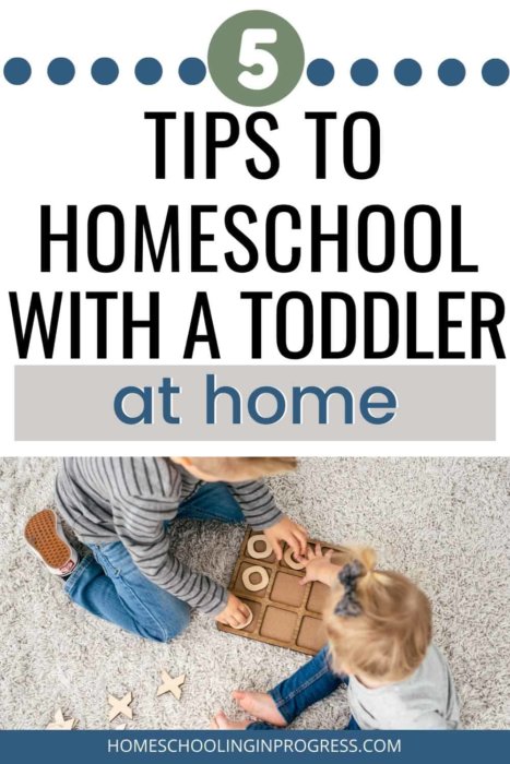 How to Easily Homeschool with a Distracting Toddler at Home