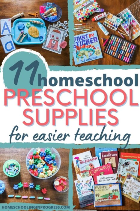 11 Really Helpful Supplies for Teaching Preschool at Home